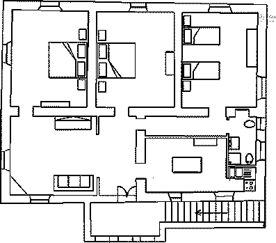 mappa dell'appartamento Cinatto